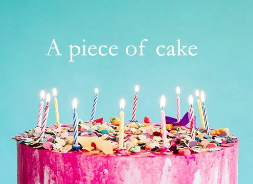 O que significa A Piece of Cake em Inglês? - Inglês com Tio Baum