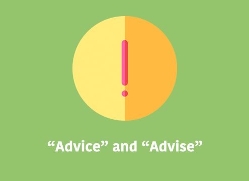 Advice and Advise