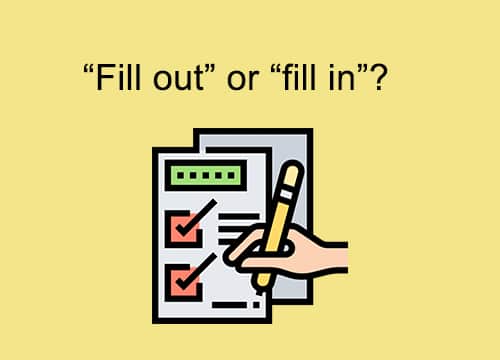 Significado De Fill Out Or Fill In Academia De Inglés En Tenerife