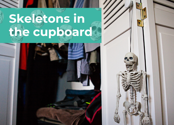Significado de Skeletons in the cupboard Academia de Inglés en Tenerife