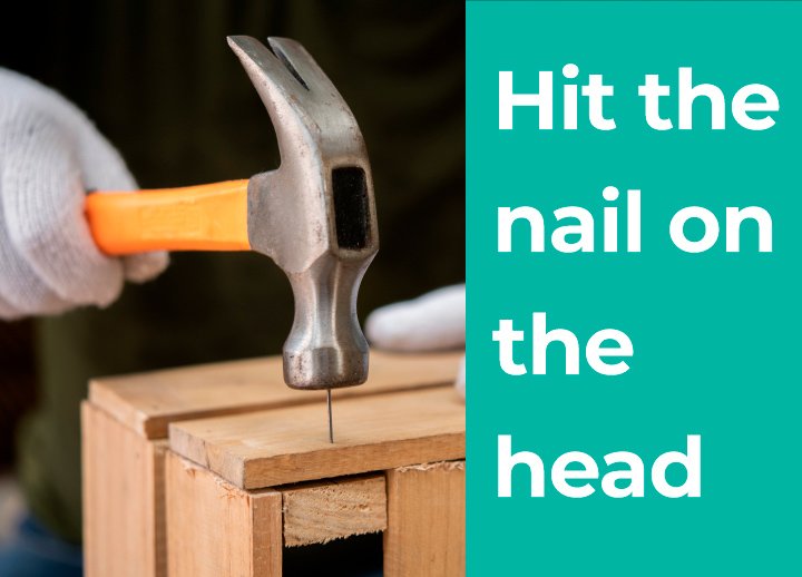 Significado de Hit the nail on the head Academia de Inglés en Tenerife